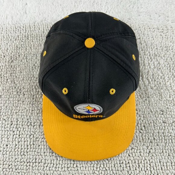 Vintage Pittsburgh Steelers Snapback Hat OSFA Two Tone Embroidered Logo 7 - Picture 2 of 7